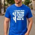 Dads Electrical Lineman Gear Husband & Lineman Wife Men's Casual T-Shirt Royal Blue