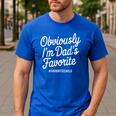 Dads Favorite Son Daughter I'm Dad's Favorite Men's Casual T-Shirt Royal Blue
