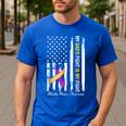 My Dad's Fight Is My Fight Bladder Cancer Awareness Men's Casual T-Shirt Royal Blue