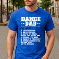 Dancer Dad Dancing Father Of A Dancer Dad Men's Casual T-Shirt Royal Blue