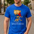 Daniel And Dad Tiger Dark Shirt Men's Casual T-Shirt Royal Blue