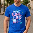In My Daughter Era Dad Life Soft Pastel Pride Theme Men's Casual T-Shirt Royal Blue