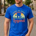 Dentist Dental Surgeon Dentistry Husband Dad Oral Hygiene Men's Casual T-Shirt Royal Blue