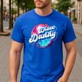 Disco Daddy 60's 70s Disco Dad Men's Casual T-Shirt Royal Blue