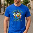 Disney DuckTales Bank Of Dad Small Men's Casual T-Shirt Royal Blue Disney DuckTales Bank Of Dad Small Men's Casual T-Shirt Royal Blue