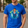 Disney Encanto Agustin Madrigal Best Dad Portrait Small Men's Casual T-Shirt Royal Blue