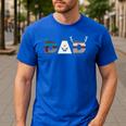 Disney Frozen Olaf Sven Kristoff Father’s Day Birthday Dad Men's Casual T-Shirt Royal Blue Disney Frozen Olaf Sven Kristoff Father’s Day Birthday Dad Men's Casual T-Shirt Royal Blue