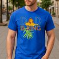Disney The Lion King Dad Is King Mufasa & Simba Father's Day Men's Casual T-Shirt Royal Blue