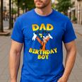 Disney Mickey & Friends Goofy Dad Of The Birthday Boy Men's Casual T-Shirt Royal Blue