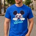 Disney Mickey And Friends Cool Mickey Summer Vibes Dad Logo Men's Casual T-Shirt Royal Blue