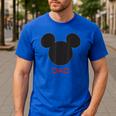Disney Mickey Mouse Dad Family Small Men's Casual T-Shirt Royal Blue Disney Mickey Mouse Dad Family Small Men's Casual T-Shirt Royal Blue