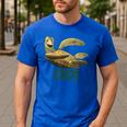 Disney Pixar Finding Nemo Father's Day Dude Cool Dad Poster Men's Casual T-Shirt Royal Blue