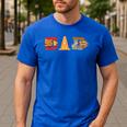Disney And Pixar’s Cars Cozy Cone Dad Father’s Day Birthday Men's Casual T-Shirt Royal Blue Disney And Pixar’s Cars Cozy Cone Dad Father’s Day Birthday Men's Casual T-Shirt Royal Blue