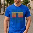Dog Dad Vintage Great Dane Dad Men Women Kids Men's Casual T-Shirt Royal Blue