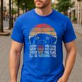 Dog Lover Dog Humor Dog Mom Dog Dad Men's Casual T-Shirt Royal Blue