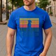 Dog Ridgeback Dad Vintage Rhodesian Ridgeback Dad Men's Casual T-Shirt Royal Blue