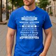 I Don't Have A Stepdaughter Bonus Dad Father's Day Stepdad Men's Casual T-Shirt Royal Blue