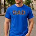 Donut Dad Donut Lover Father's Day For Dad Men's Casual T-Shirt Royal Blue
