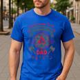 Dungeons & Dragons The Best Dungeon Master Dad Die Logo Men's Casual T-Shirt Royal Blue