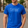 Eagle Scout Dad Men's Casual T-Shirt Royal Blue