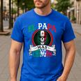 El Papa Mas Chingon Mexican Dad Husband Regalo Flag Men's Casual T-Shirt Royal Blue