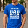 Engineer Dad Art For Men Father Day Engineering Lovers Men's Casual T-Shirt Royal Blue