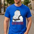 Family Guy Peter Stewie Dad Life Distressed Big Chest Logo Men's Casual T-Shirt Royal Blue Family Guy Peter Stewie Dad Life Distressed Big Chest Logo Men's Casual T-Shirt Royal Blue