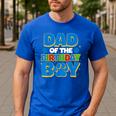 Family Matching Party Shirt Dad Of The Birthday Boy Men's Casual T-Shirt Royal Blue