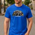 Fart Machine Dad Jokes Farting Humor Men's Casual T-Shirt Royal Blue