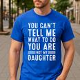 Father Daddy Men From Daughter Fathers Day Dad Premium Tri-Blend Men's Casual T-Shirt Royal Blue