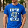 Father And Son Hunting Partners Dad And Son Hunting Buddies Men's Casual T-Shirt Royal Blue