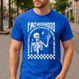 Fatherhood Dad Tour Some Days I Rock It Happy Father's Day Men's Casual T-Shirt Royal Blue Fatherhood Dad Tour Some Days I Rock It Happy Father's Day Men's Casual T-Shirt Royal Blue