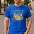 Fatherhood The Original Side Quest Dad Mode Men's Casual T-Shirt Royal Blue