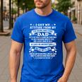 Fathers Day I Get My Attitude From My Freaking Awesome Dad Small Men's Casual T-Shirt Royal Blue