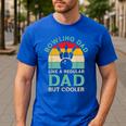 Fathers Day Bowling Dad For Bowling Player Dad Men's Casual T-Shirt Royal Blue
