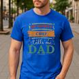 My Favorite Chef Calls Me Dad Chef Dad Men's Casual T-Shirt Royal Blue