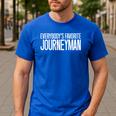 Favorite Electrician Journeyman Appreciation For Dad Men's Casual T-Shirt Royal Blue