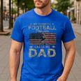 My Favorite Football Player Calls Me Dad Father's Day Men's Casual T-Shirt Royal Blue My Favorite Football Player Calls Me Dad Father's Day Men's Casual T-Shirt Royal Blue