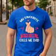 My Favorite K-Pop Girl Calls Me Dad K-Pop Girl Men's Casual T-Shirt Royal Blue