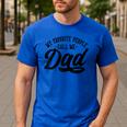 My Favorite People Call Me Dad Father's Day Men's Casual T-Shirt Royal Blue