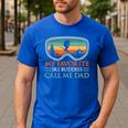 My Favorite Ski Buddies Call Me Dad Ski Dad Men's Casual T-Shirt Royal Blue