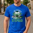 My Favorite Soccer Player Calls Me Stepdad Father's Day Men Men's Casual T-Shirt Royal Blue