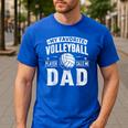 My Favorite Volleyball Player Calls Me Dad Fathers Day Sport Men's Casual T-Shirt Royal Blue