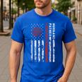 Firefighter Husband Father Fireman For Dad Men's Casual T-Shirt Royal Blue Firefighter Husband Father Fireman For Dad Men's Casual T-Shirt Royal Blue