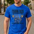 Fishing Tuna Bass Rod Fisherman Cool Dad Quote Men's Casual T-Shirt Royal Blue