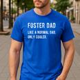 Foster Dad Definition Foster Parent Men's Casual T-Shirt Royal Blue