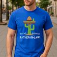 Fun Hilarious Dad-In-Law Humor Father-In-Law Men's Casual T-Shirt Royal Blue