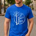 FUNNY Hilarious BIRCH PLEASE Birch Tree Joke Dad Joke Pun Men's Casual T-Shirt Royal Blue
