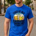 Garage Drinker Dad Vintage Beer This Is My Garage Drinking Men's Casual T-Shirt Royal Blue