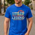 Gardener Dad The Man The Myth The Gardening Legend Men's Casual T-Shirt Royal Blue